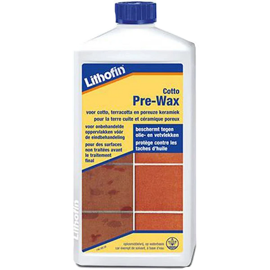 Lithofin cotto, Terracotta Pre Wax 1 liter - beschermd tegen olie en vetvlekken